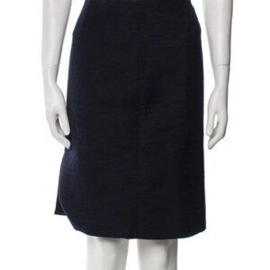 Paule Ka Blue Knee Length Skirt Size 6 NWT
